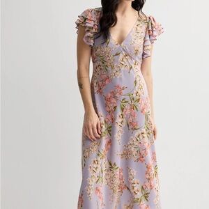 Taylor Lavender Floral Maxi Dress